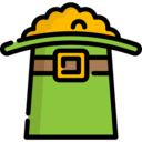 cultures,money,business and finance,business,pot,wealth,coins,gold,leprechaun,Saint Patrick,gold pot